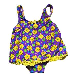 Colorful Floral Baby Swimsuit